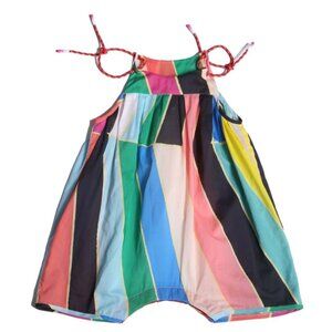 TiA CiBANi Balao Romper Rainbow Stripe Onesie sz 3M